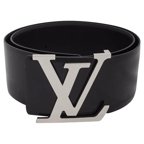 lv belt triple black|black lv belt silver buckle.